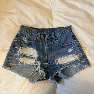 501 Levis Jean Shorts Waist Size 24